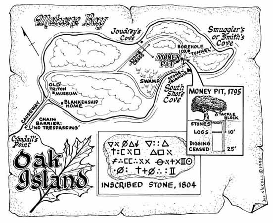 Oak Island Treasure Map